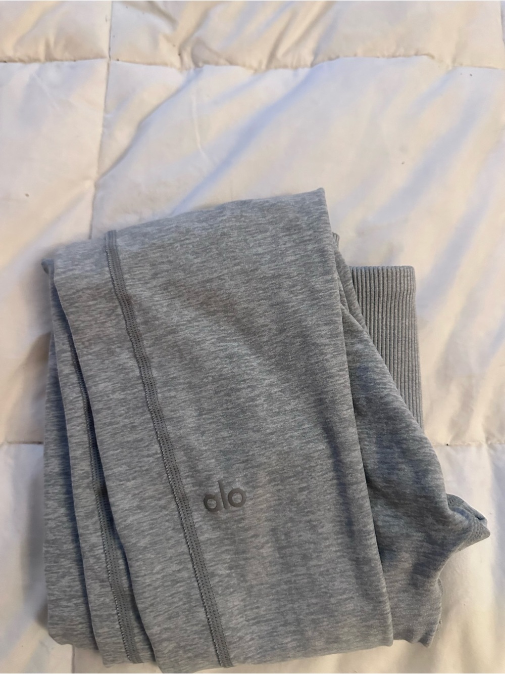 Grey alo alosoft high waisted leggings